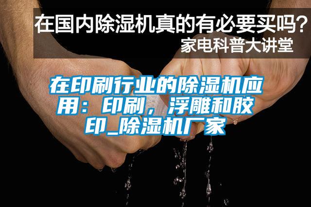 在印刷行業的除濕機應用:印刷,浮雕和膠印_除濕機廠家