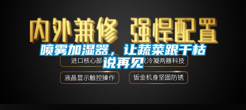 噴霧加濕器,讓蔬菜跟干枯說再見