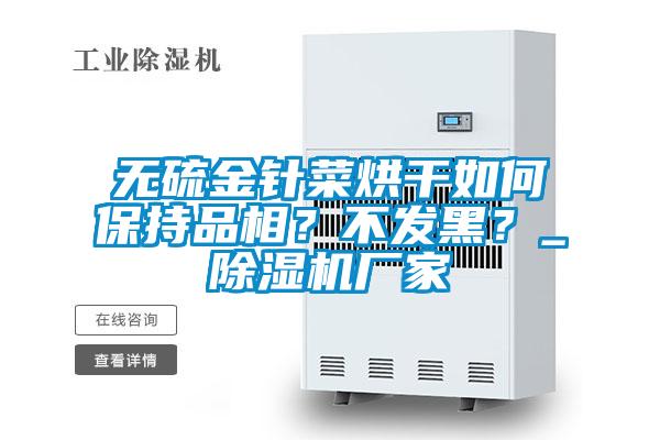 無硫金針菜烘干如何保持品相？不發黑？_除濕機廠家