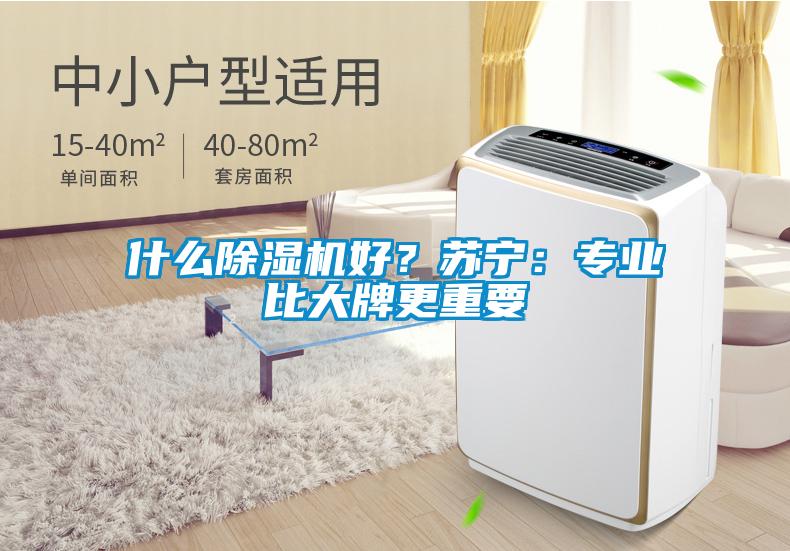 什么除濕機好？蘇寧：專業比大牌更重要