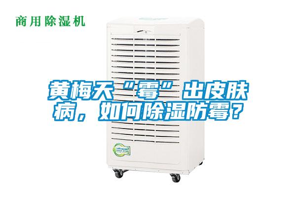 黃梅天“霉”出皮膚病，如何除濕防霉？