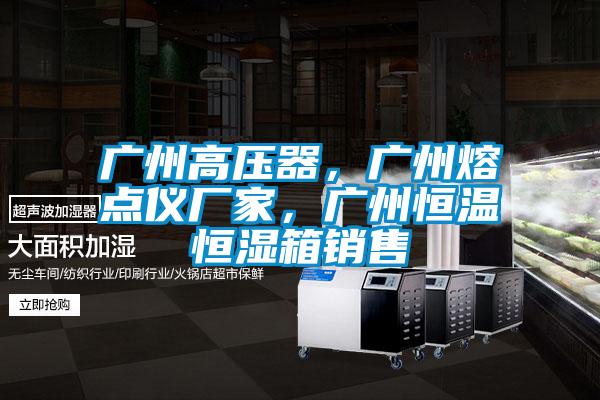 廣州高壓器，廣州熔點儀廠家，廣州恒溫恒濕箱銷售