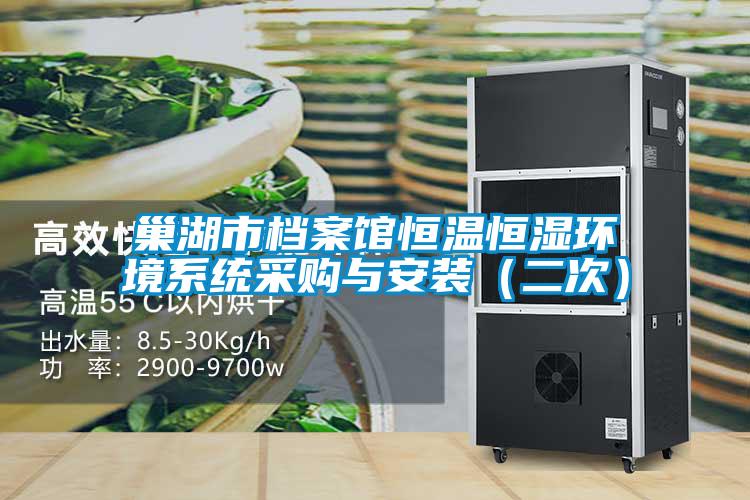 巢湖市檔案館恒溫恒濕環(huán)境系統(tǒng)采購與安裝(二次)