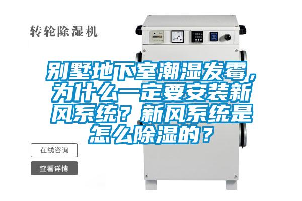 別墅地下室潮濕發(fā)霉，為什么一定要安裝新風系統(tǒng)？新風系統(tǒng)是怎么除濕的？