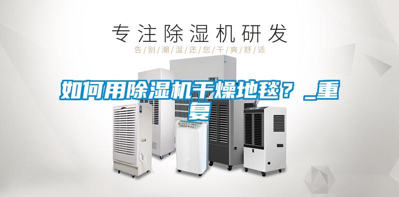 如何用除濕機干燥地毯?_重復