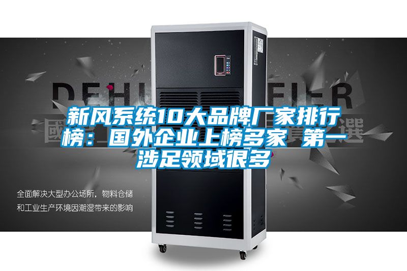新風系統10大品牌廠家排行榜:國外企業上榜多家 第一涉足領域很多