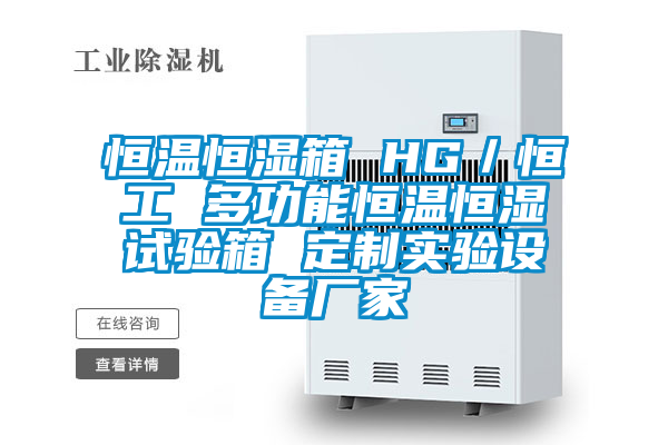 恒溫恒濕箱 HG/恒工 多功能恒溫恒濕試驗箱 定制實驗設備廠家