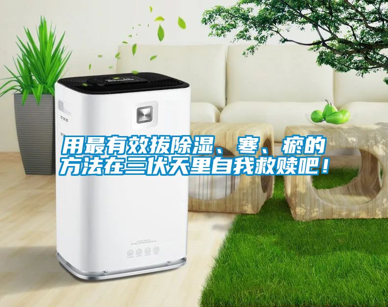 用最有效拔除濕、寒、瘀的方法在三伏天里自我救贖吧！